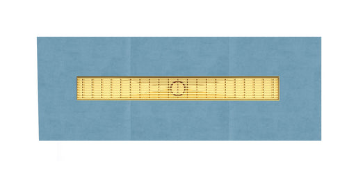 Chtools 24 inch Brushed Gold Linear Shower Drain 