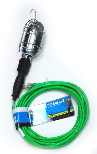Work Light 120V 25ft Cord Neon Green