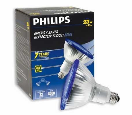 Bulb Flood Light PAR 38 Outdoor 23W Blue Philips 21997-2