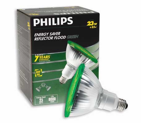 Bulb Flood Light PAR 38 Outdoor 23W Green Philips 21998-0