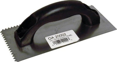 Trowel Notched 9in x 4in (1/2in x 1/2in SQ Notch) Black HDL Econo