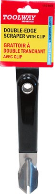 Scraper Double-Edged with Clip Plastic Handle