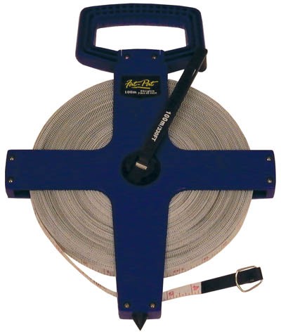 Open Reel Surveyors Tape 100m Fibreglass