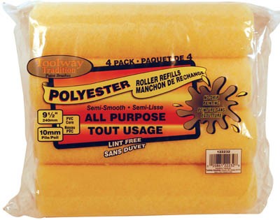 Paint Roller Refill 9 1/2in 10mm Pile 4/pkg