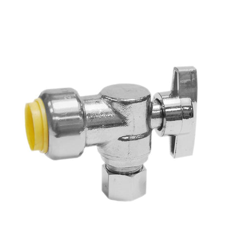 Angle Valve - Lead Free - 1/2" x 3/8" - Push