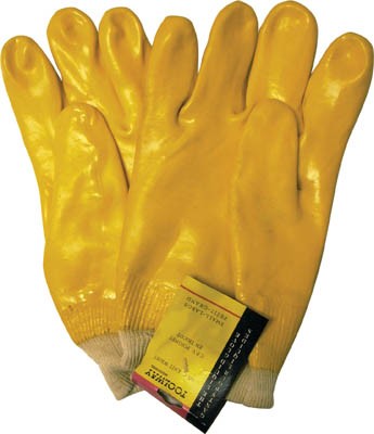 Gloves Latex HD PVC Knit Wrist