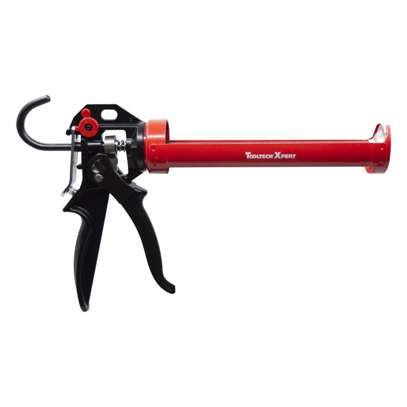 PRO ROTATING HIGH DENSITY CRADLE-STYLE CAULKING GUN 9" RED
