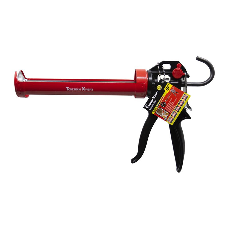 PRO ROTATING HIGH DENSITY CRADLE-STYLE CAULKING GUN 9" RED