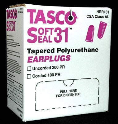 Earplugs Softseal31 Un-corded 200 Pairs