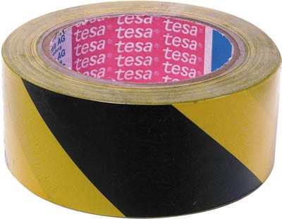 Marking Tape 50mm x 33m Black/Yellow PVC