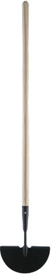 Forged Half Moon Turf Edger 9"x5" w/48" Wood Handle
