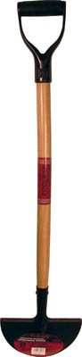 Half Moon Edger With Foot Step w/Wood Handle PP D Grip
