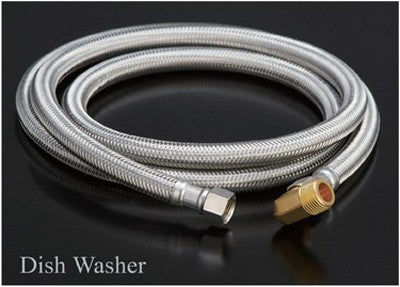Flex Connector SS 3/8in Comp x 3/8in MIP 60in Dishwasher