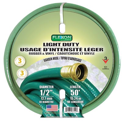 Garden Hose 1/2" x 50' Rubber/Vinyl
