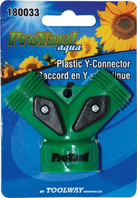 Hose Y Connector w/2 Valves