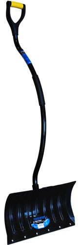 Snow Pusher 18in Poly Blade Bent Aluminum Poly D-HDL