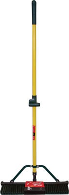 Push Broom 24" Rubber Squeegee w/ FG Handle
