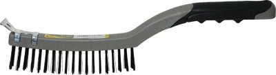 Wire Brush with Scraper Soft Grip HDL