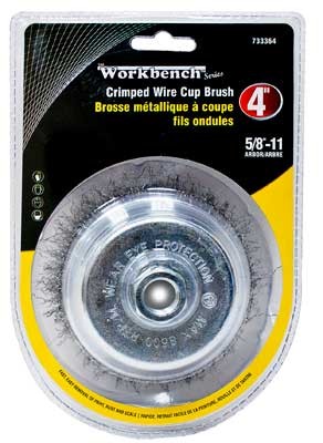 Wire Cup Brush 4in x 5/8in Crimped