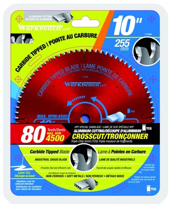 Saw Blade Alum TCG Cut 10in (255mm) 80T 4500RPM