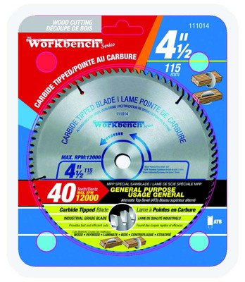 Saw Blade Ripping & Framing 4 1/2in (115mm) 40T 12000RPM