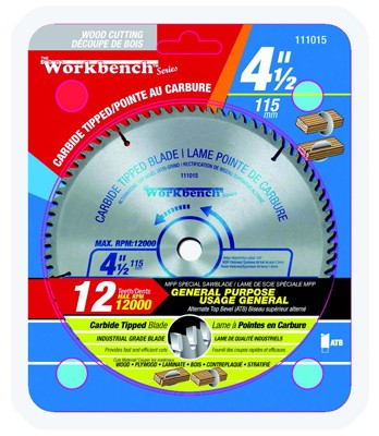 Saw Blade Ripping & Framing 4 1/2in (115mm) 12T 12000RPM