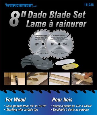 8" Dado Blade Set for Wood