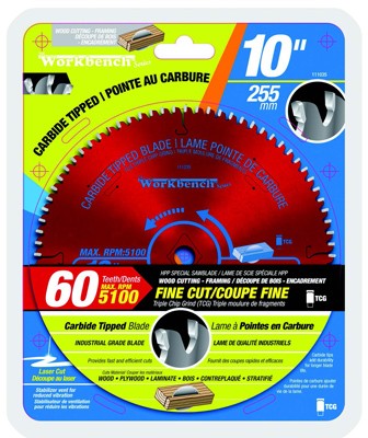 Saw Blade Carbide Tipped Industrial 10in x 60T