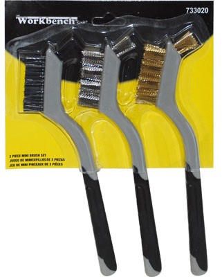 Wire Brush Soft Grip 3pc Set
