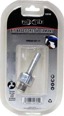 Core Bits Adaptor 1 1/4in for Diamond Tip Drill Bits 5/8in 11 Shank Thread