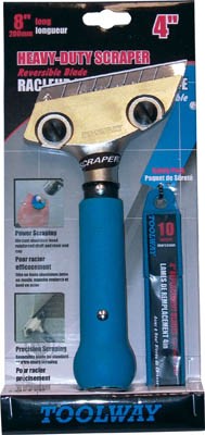 Scraper Hand Tool HD 8in Metal HDL & 4in Blades