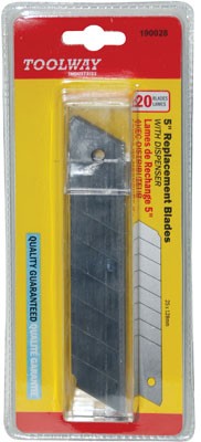 20pc Snap-off Blades 25 x 128mm
