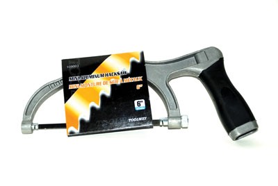 Hacksaw 6in Mini Alum with Black HDL