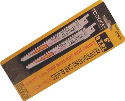 Recip Saw Blade 6in 6T Bi Metal HSS 2/pkg