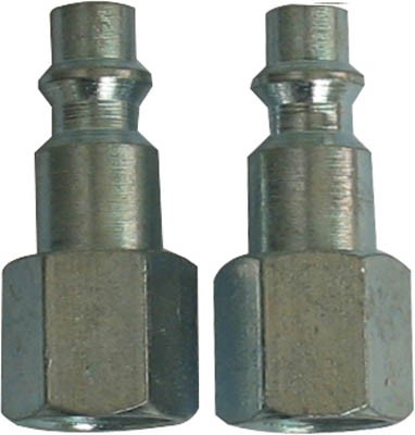 2pc 1/4" F NPT x 1/4" Plugs