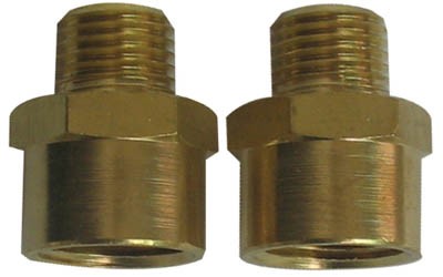 2pc Adaptor 1/4"M x 3/8"F