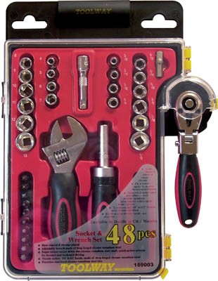 Socket & Wrench Set 48pc