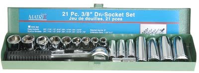 Socket Set 21pc 3/8in Dr. Metric