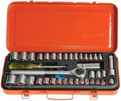 Socket Set 40pc 1/4in 3/8in Dr. SAE & Metric