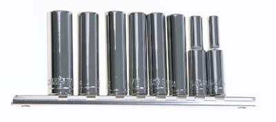 Socket Set 9pc 1/4in Dr. (Deep) SAE