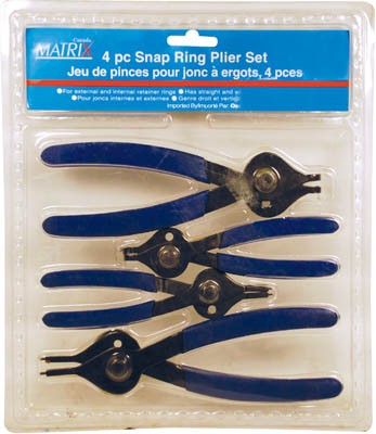 Pliers Set Snap Ring Nose HCS 4pc Set