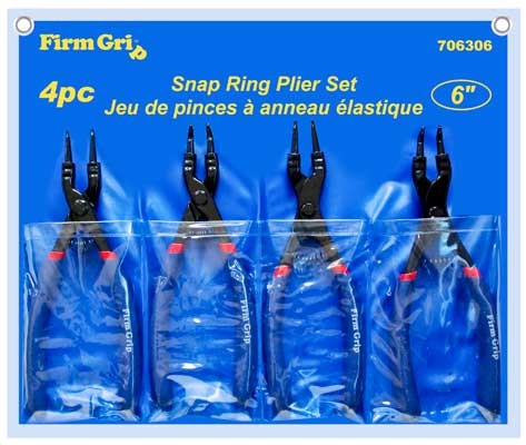 Pliers Set Snap Ring Nose HCS 6in 4pc Set