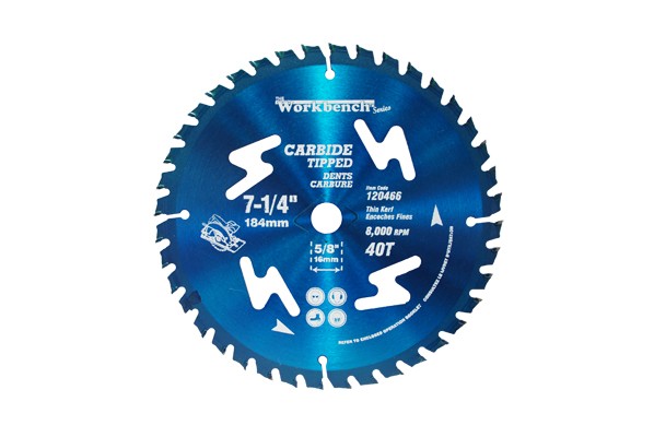 Blade 7 1/4in 40T Thin Kerf Carbide Tipped