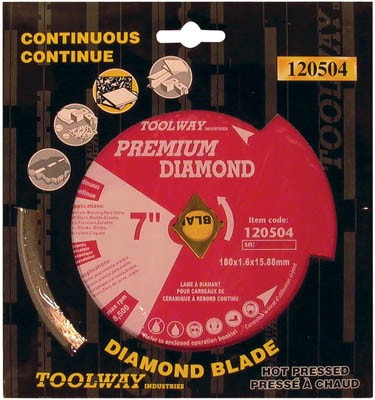Blade 7in Hot Pressed Continuous Rim Diamond