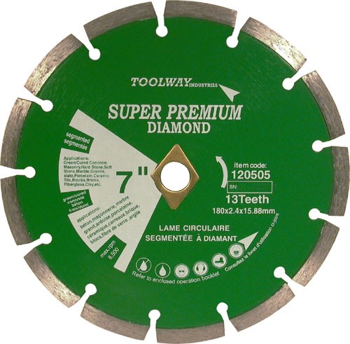 Blade 7in Laser Weld Segmented Diamond