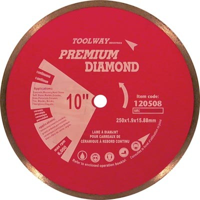 Blade 10in Hot Pressed Segmented Diamond
