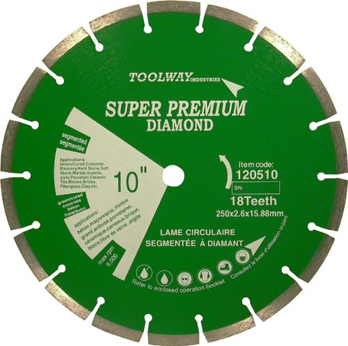 Blade 10in Laser Weld Segmented Diamond