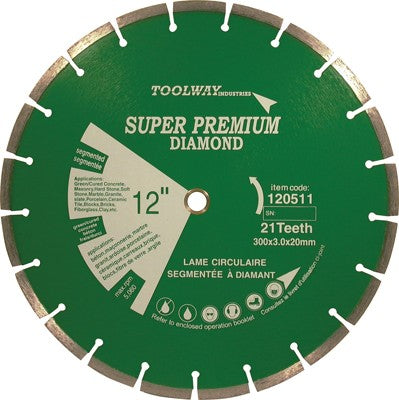 Blade 12in Laser Weld Segmented Diamond