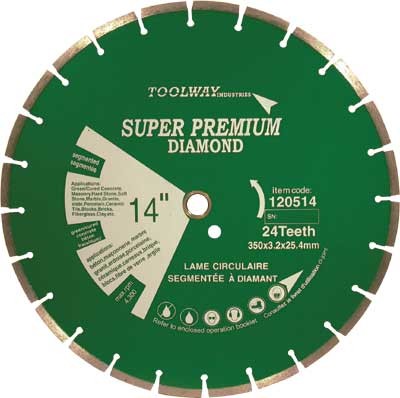 Blade 14in 24T Laser Weld Segmented Diamond