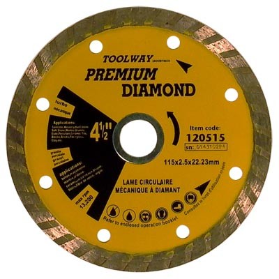 Blade 4 1/2in Sintered Turbo Diamond